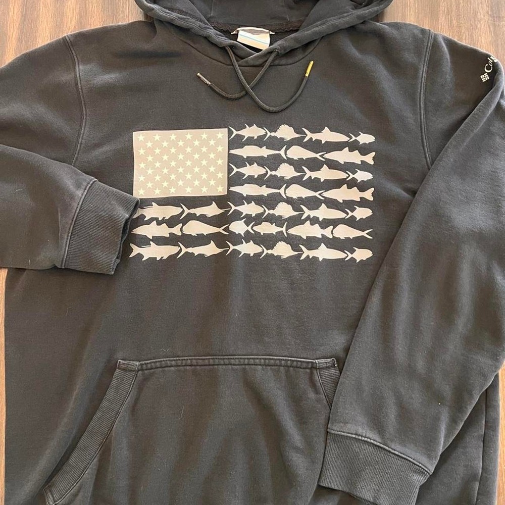 Columbia Sportswear Mens Black Hoodie sz Large